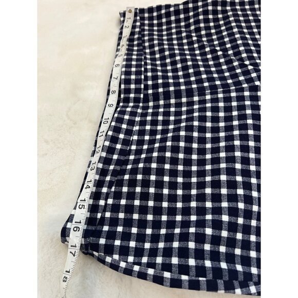 NWOT 1901 Size 12 Stretch Ankle Skinny Pants Navy Gingham MSRP $69 - Picture 3 of 10